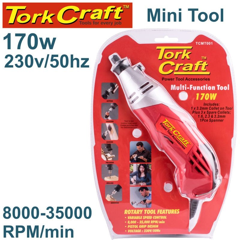 Tork Craft – Mini Tool 230V 170W Rotary Variable Speed 8000 – 32500 RPM