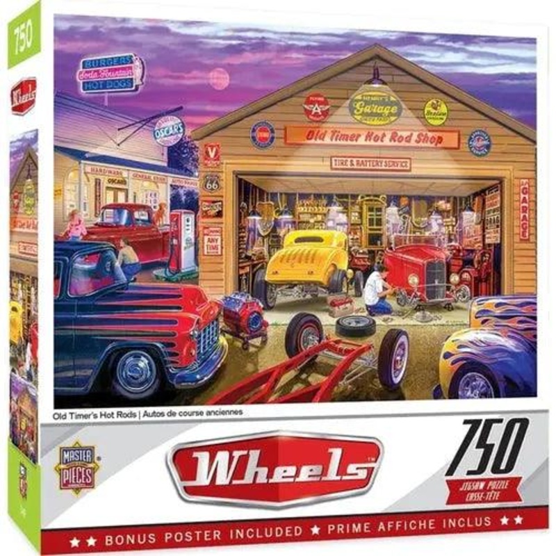 Wheels – Old Timer Hot Rods 750 Pcs Jigsaw Puzzle