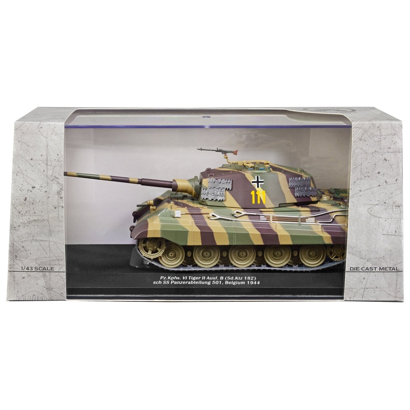 German Sd. PzKpfw VI King Tiger Ausf. B Heavy Tank #111 “Schwere SS Panzer Abteilung 101 Belgium 1944” 1/43 Diecast Model by AFVs of WWII