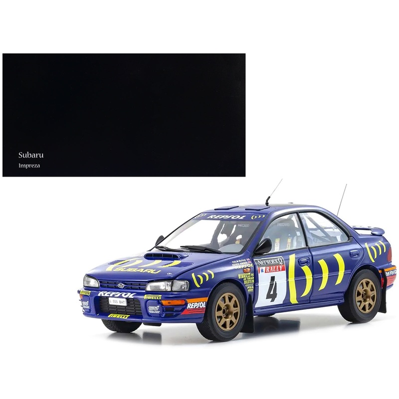 Subaru Impreza #4 Colin McRae – Derek Ringer Winner “RAC Rally” (1994) 1/18 Diecast Model Car by Kyosho