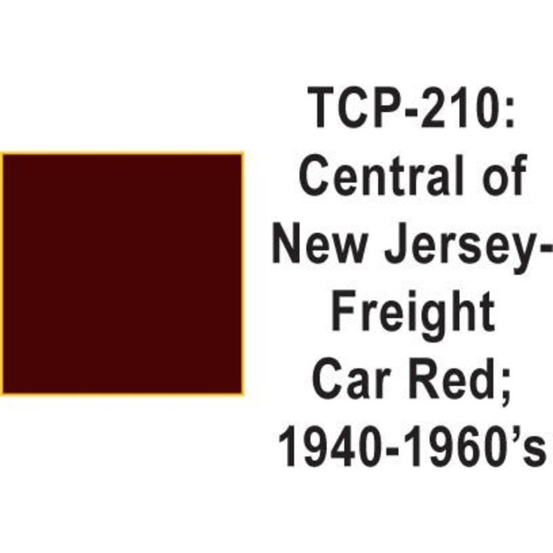 Tru Color TCP-210 Central of New Jersey 1940-60’s Freight Car Red Paint 1 ounce