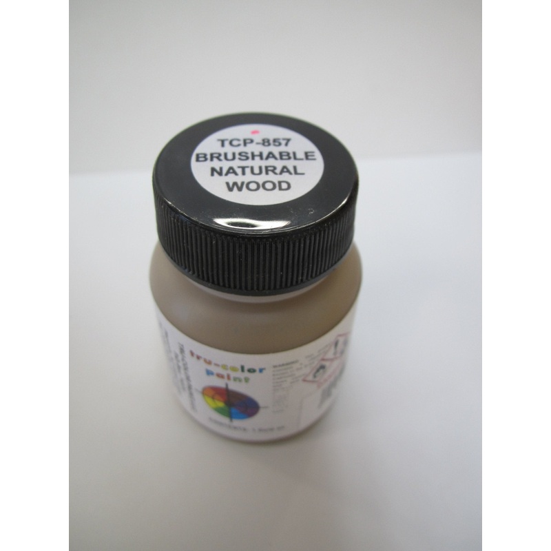 Tru Color TCP-857 Brushable Natural Wood, Flat Paint, 1 Fluid Ounce