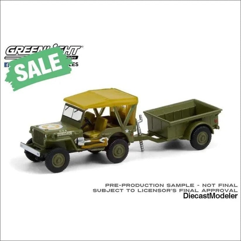 1:64 Hitch & Tow Series 22 – 1943 Willys MB Jeep with M5 Liquid Vesicant
