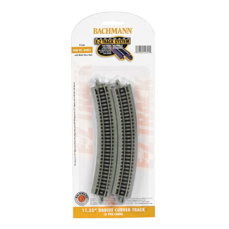 Bachmann 44801 N Scale 11.25″ Radius Curved Track