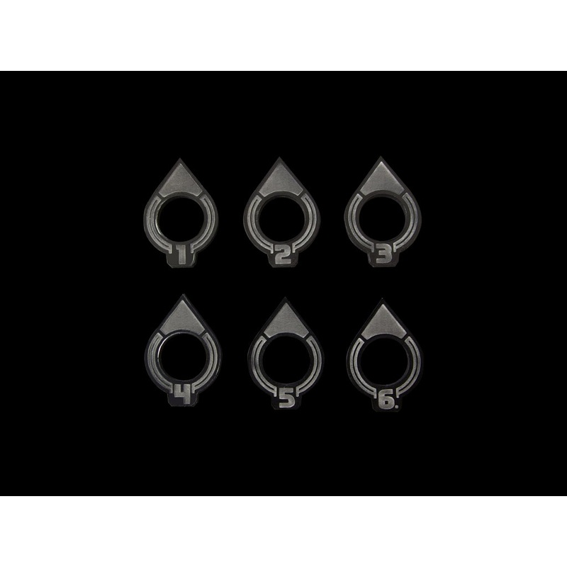 Micro Art Studio – Space Fighter Arc Indicators Medium/Large Black (6pc) P00263