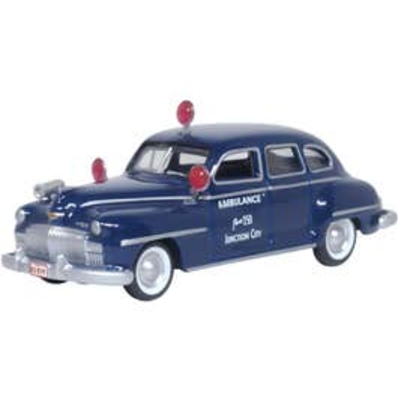 Oxford 87DS46005 HO Junction City Ambulance Desoto Suburban 1946/8