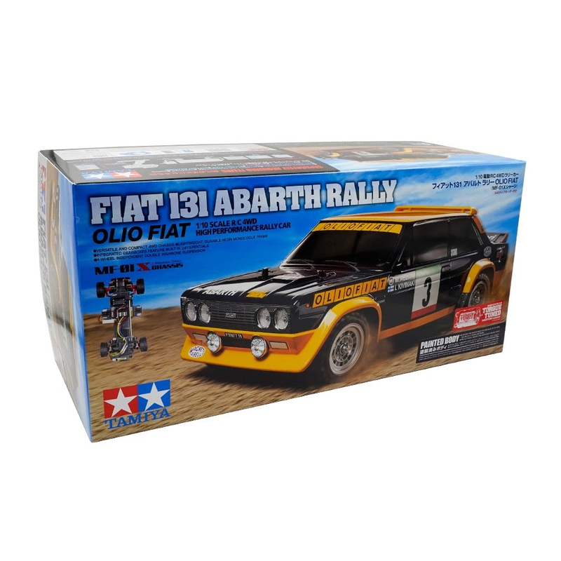 Tamiya – R/C 131 Abarth Rally OF PB (MF01) Painted Body (No ESC Incl)