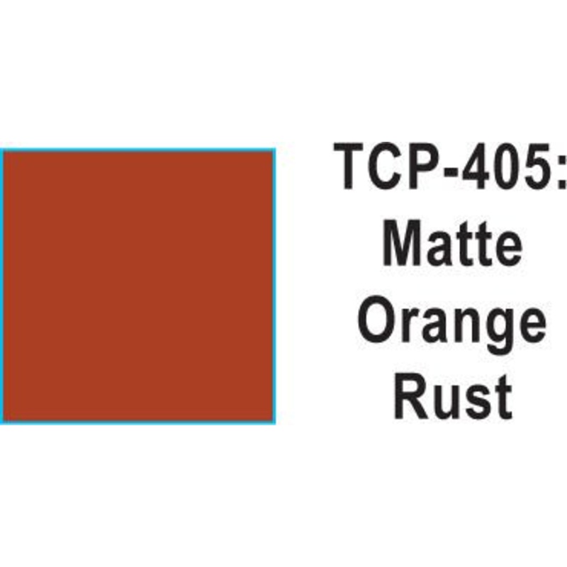 Tru Color TCP-405 Matte Orange Rust, Paint 1 ounce