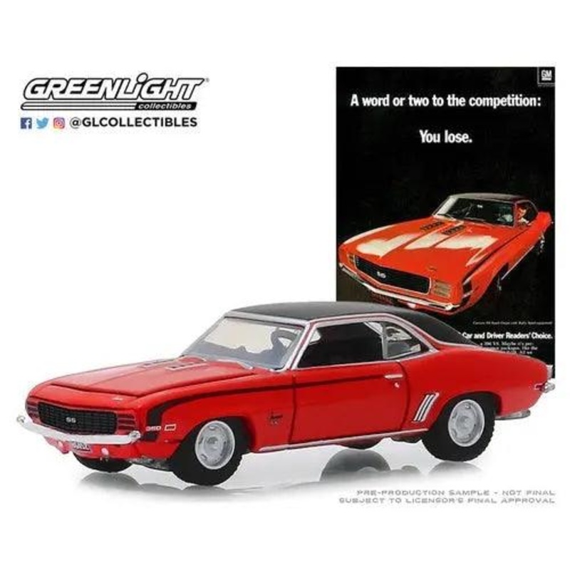 Greenlight – 1-64 Vintage Ad Cars – 1969 Chevrolet Camaro SS