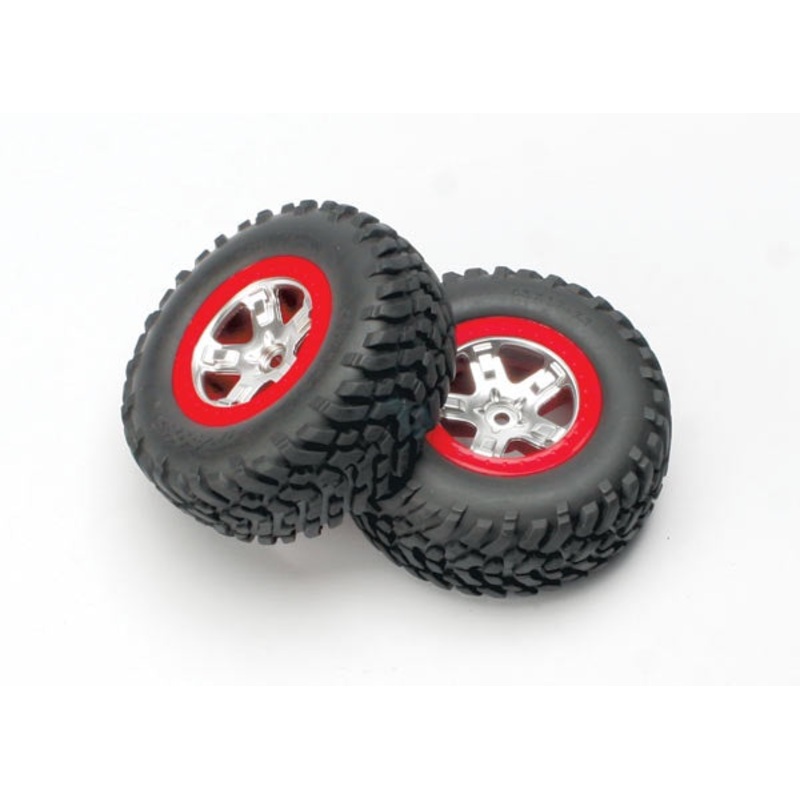 Traxxas – 5873A – Tires & Wheels Assembled (Rear) (2) (SL)