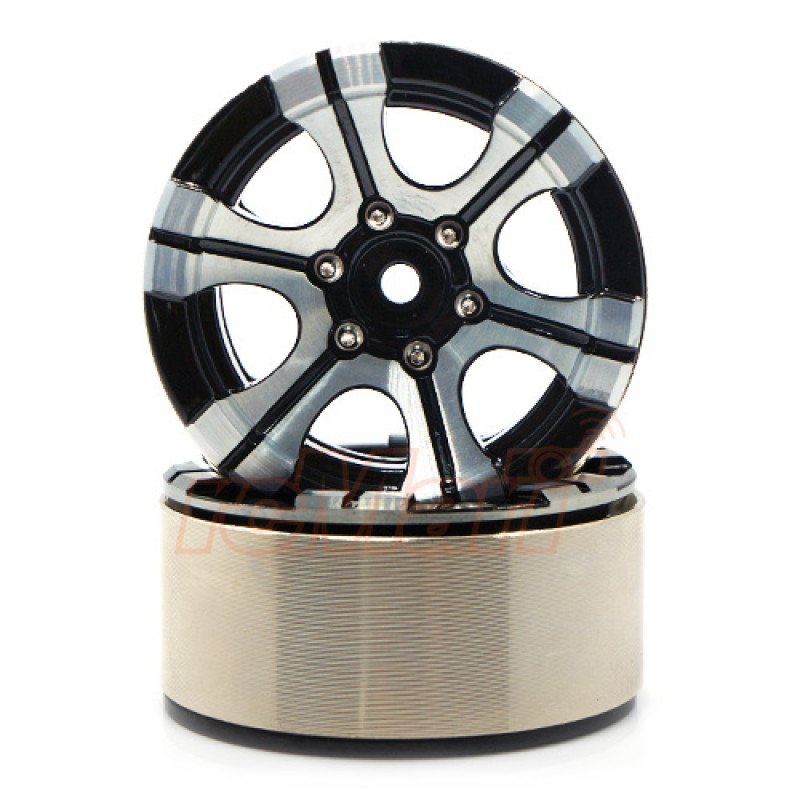 Xtra Speed – 1.9″ Aluminium 6 Spoke Heavy Duty Beadlock Wheels (XS-59560)