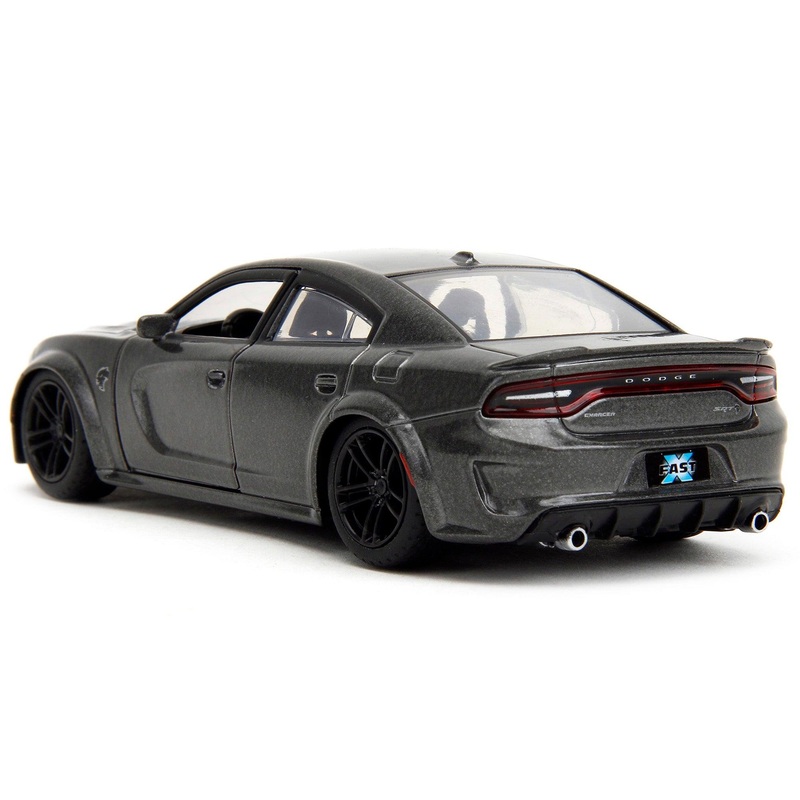 2021 Dodge Charger SRT Hellcat Gray Metallic “Fast X” (2023) Movie “Fast & Furious” Series 1/32 Diecast Model Car by Jada