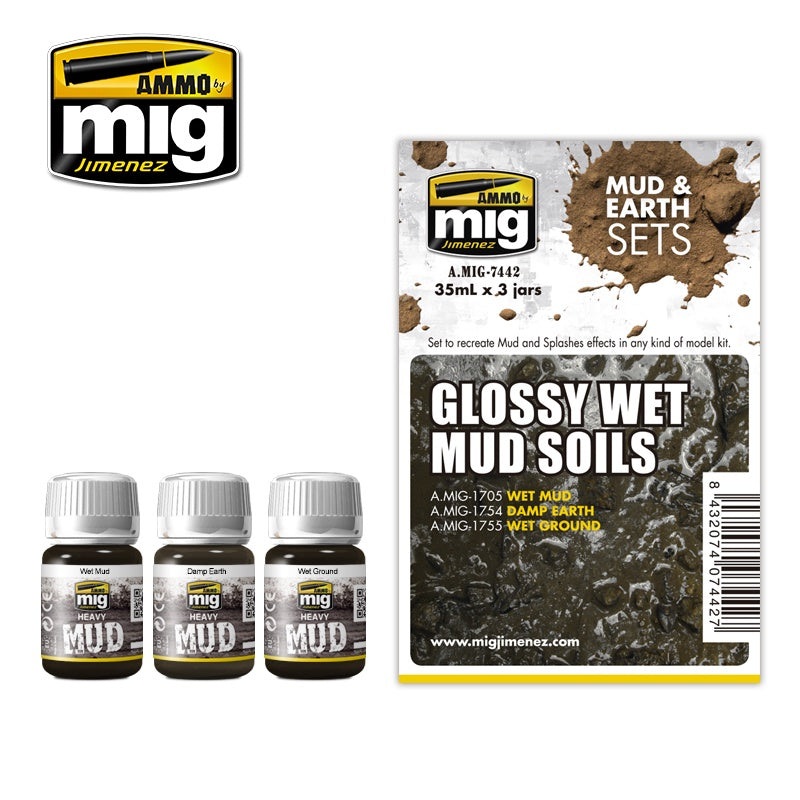AMMO – 7442 Glossy Wet Mud Soils Set