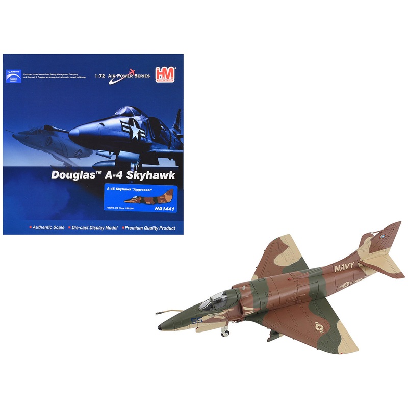 Douglas A-4E Skyhawk Aircraft “Aggressor 151095” (1985/6) United States Navy “Air Power Series” 1/72 Diecast Model by Hobby Master