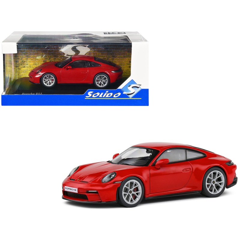 Porsche 911 (992) GT3 Touring Guards Red 1/43 Diecast Model Car by Solido