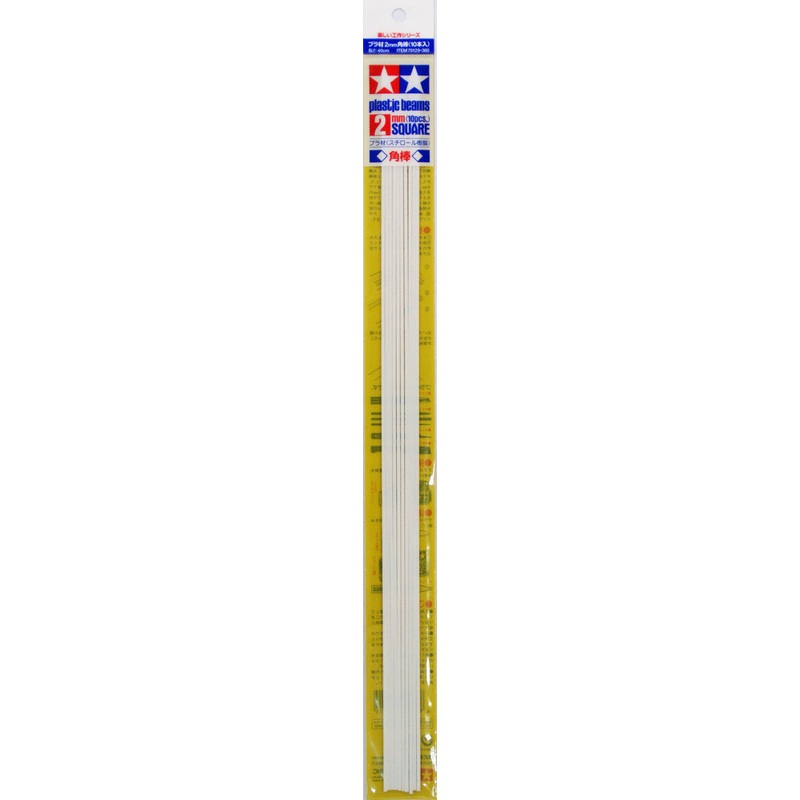 Tamiya – Plastic Beams 2mm Square (10pcs)