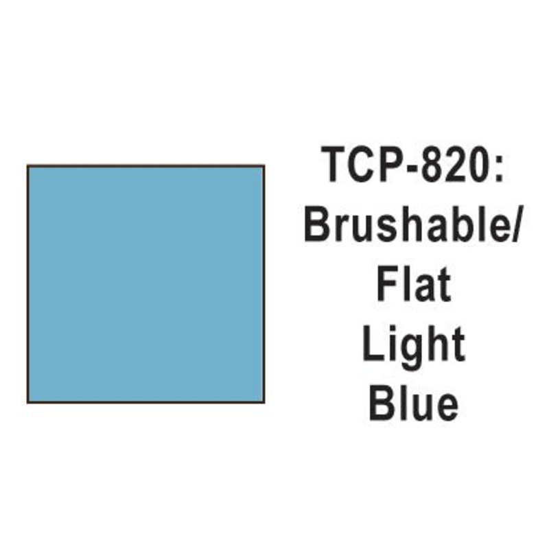 Tru Color TCP-820 Flat Light Blue Paint 1 Fluid Ounce