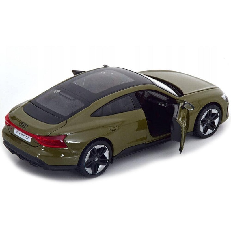 2022 Audi RS e-Tron GT Dark Green with Black Top and Sunroof “Special Edition” Series 1/25 Diecast Model Car by Maisto