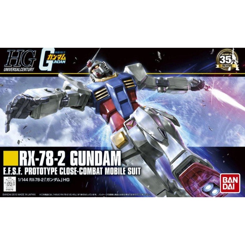 Bandai – 1/144 Rx-78-2 E.F.S.F. Prototype Close-Combat Moblie Suit (HG)