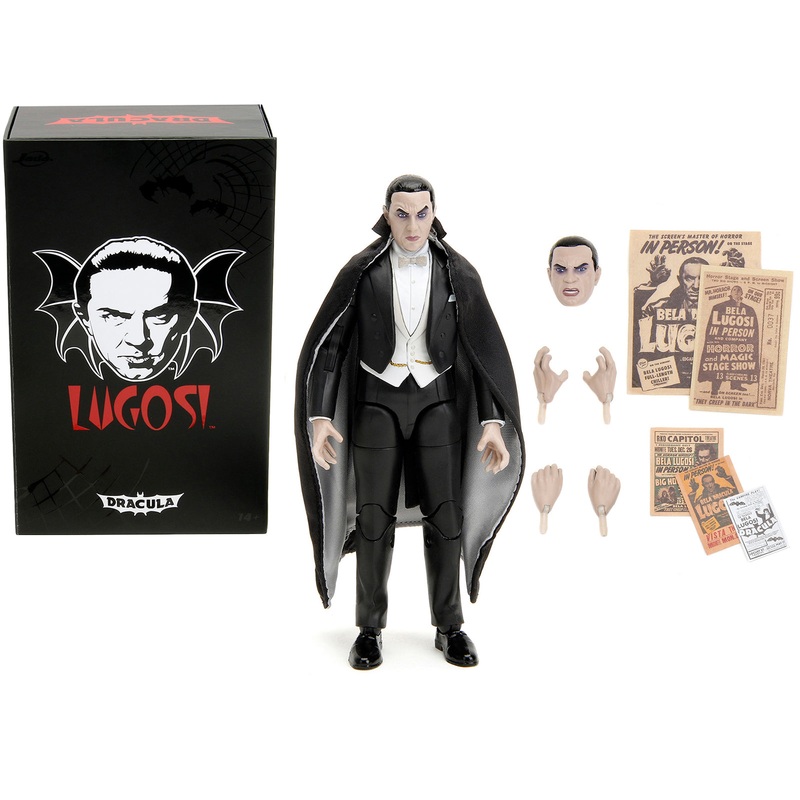 Bela Lugosi Dracula 6″ Moveable Figure with Accessories by Jada