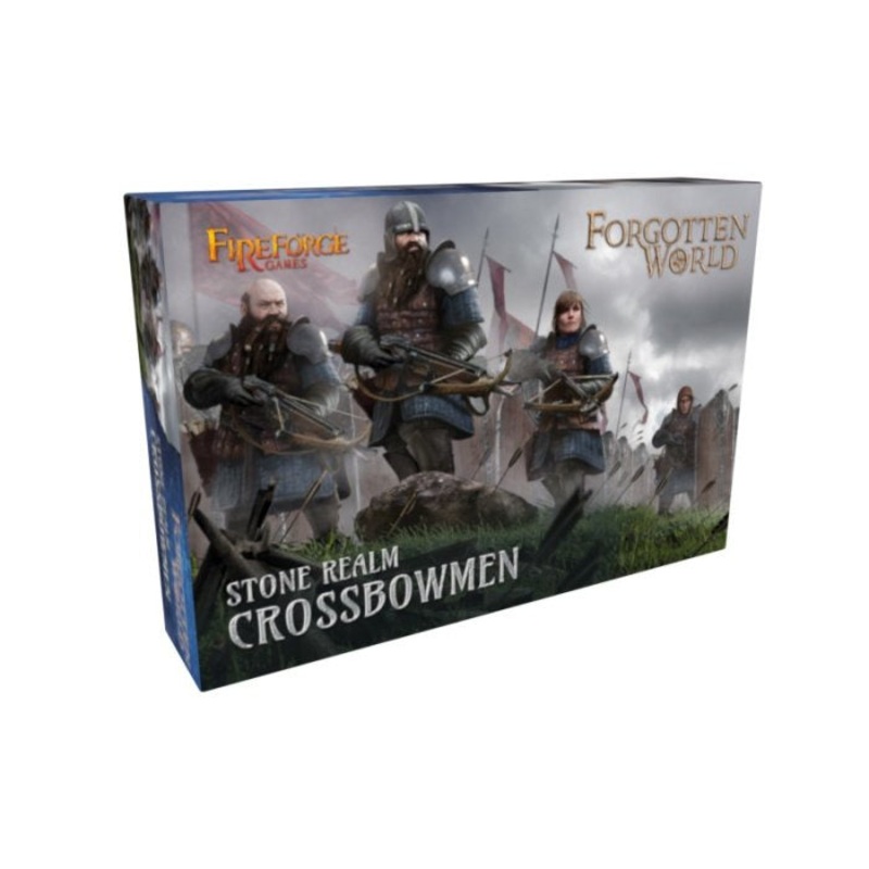 Fireforge Games – Stone Realm Crossbowmen (Dwarfs) (12 Plastic Multipart Figs.)