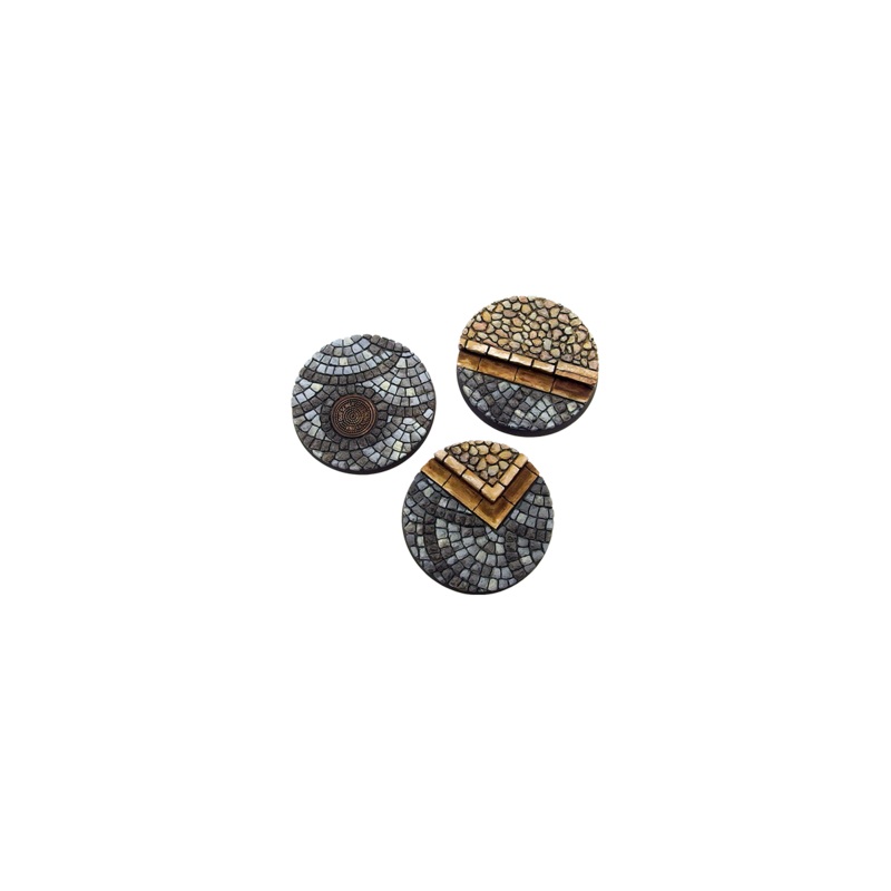 Micro Art Studio – Cobblestone Bases – Round 50mm (2pc) B00331