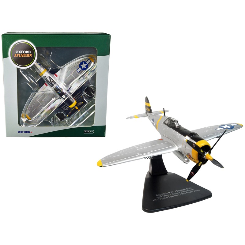 Republic P-47D Thunderbolt Fighter Plane USAAF “Captain Daniel Boone 333rd Fighter Squadron 318th Fighter Group” “Oxford Aviation” Series 1/72 Diecast Model Airplane by Oxford Diecast