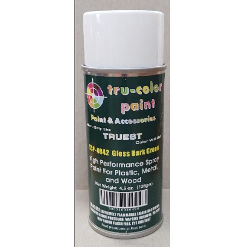 Tru Color TCP-4042 Gloss Dark Green, Spray Can, 4.5 ounce, Plastic, Metal and Wood