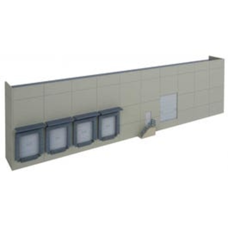 Walthers 933-4071 Modern Concrete Warehouse Background Building — Kit