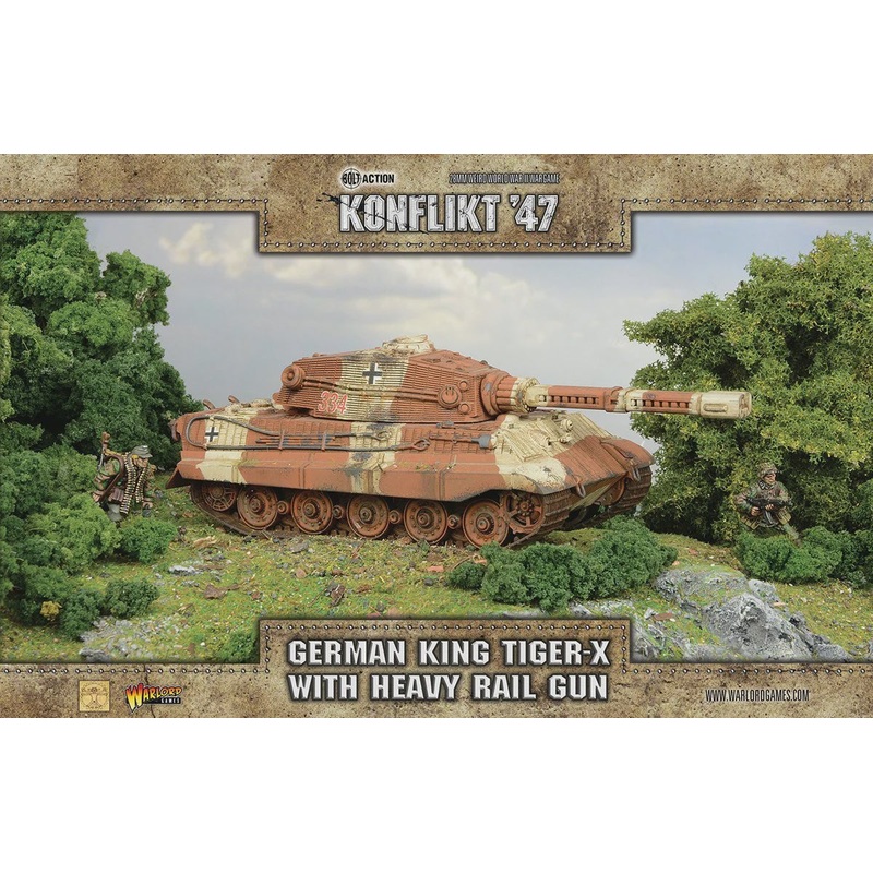 Warlord – Konflikt ’47 King Tiger-X w/ Heavy Rail Gun