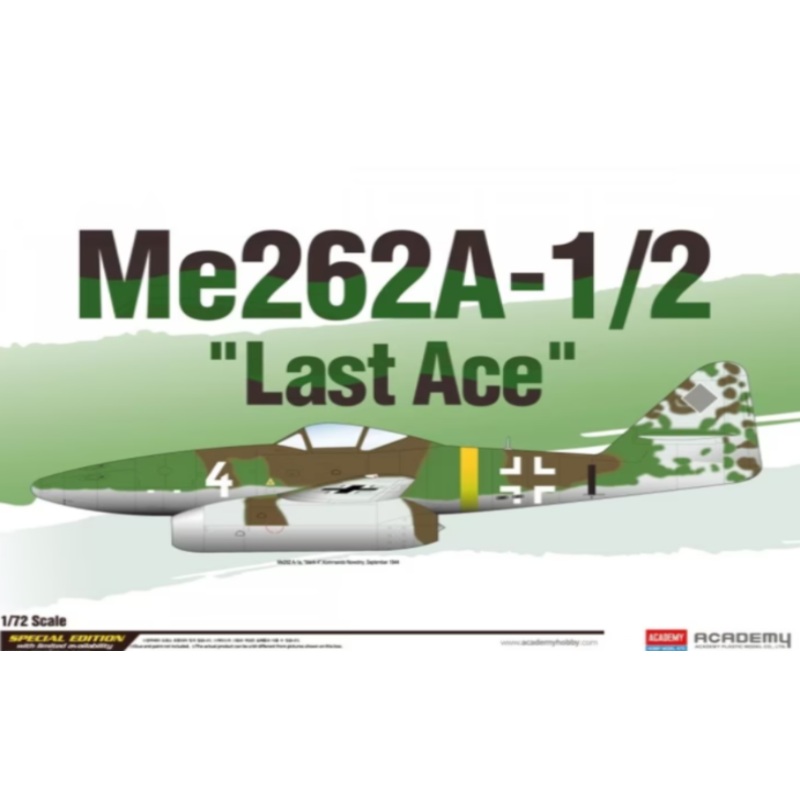 Academy – 1/72 Me-262A-1/2 Last Ace (Special Ed.)