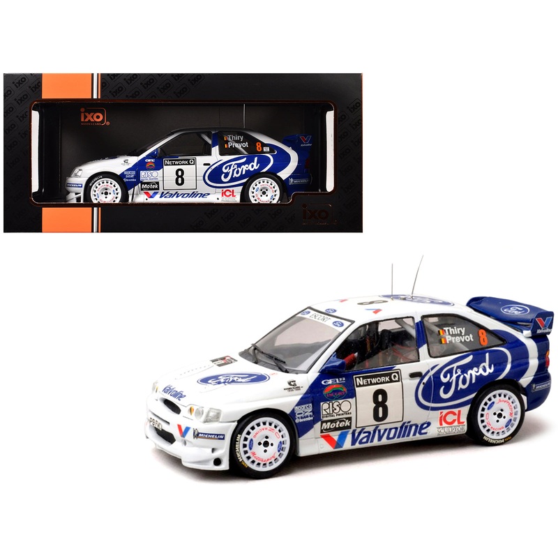Ford Escort WRC #8 Bruno Thiry – Stephane Prevot 3rd Place “RAC Rally” (1998) 1/18 Diecast Model Car by IXO Models