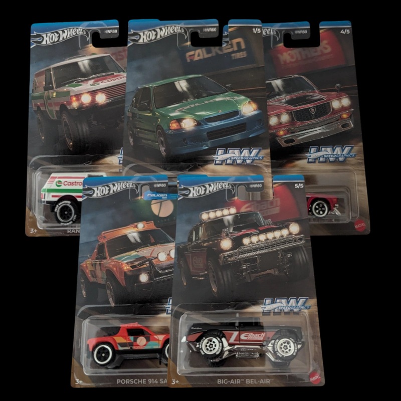 Hot Wheels – Speed Graphics Assorted (HWR60) (Sold Individually)
