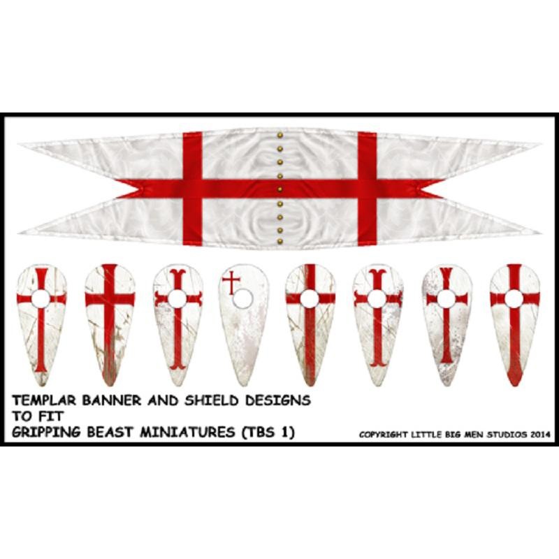 LBMS Transfers – Milites Christi Templar Banner & Shields