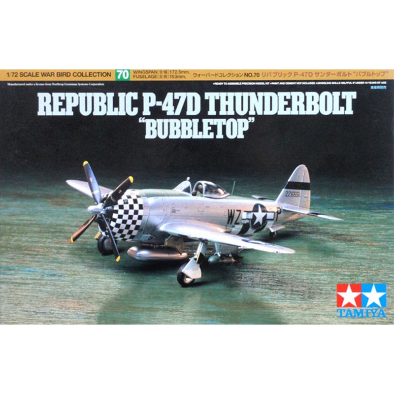 Tamiya – 1/72 P-47D Thunderbolt Bubbletop