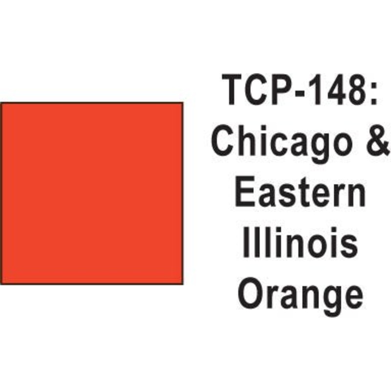 Tru Color TCP-148 Chicago and Eastern Illinois Orange 1 fluid Ounce