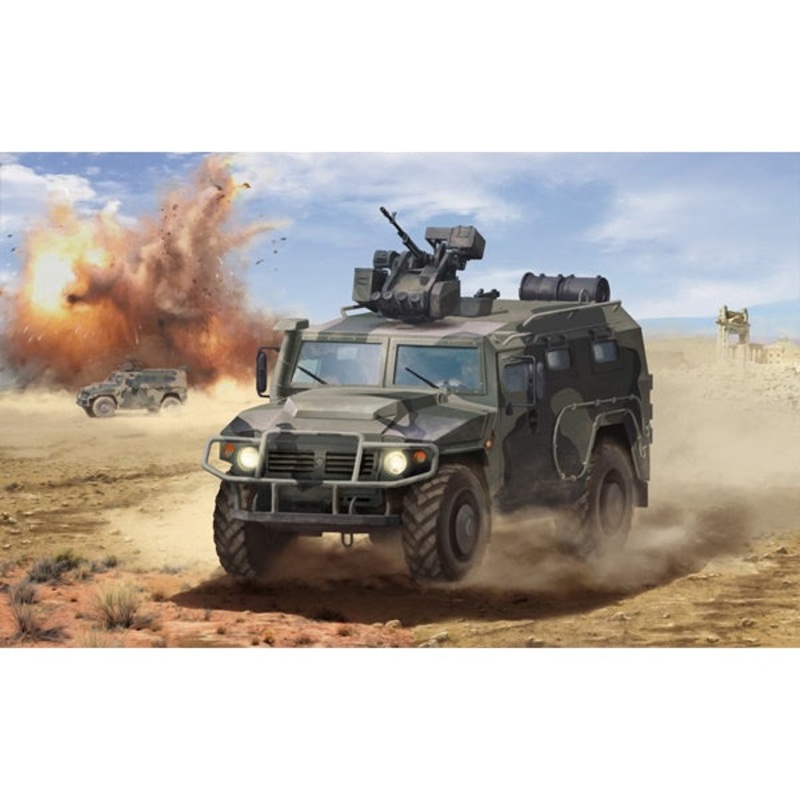 Zvezda – 1/35 GAZ Tiger-M w/Remote Turret Arbalet-DM