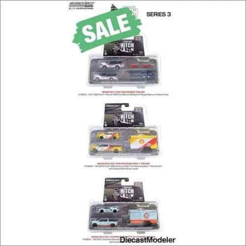GreenLight Hitch & Tow Series 3 – 1/64 Scale Diecast Trucks (CASE/6PCS)