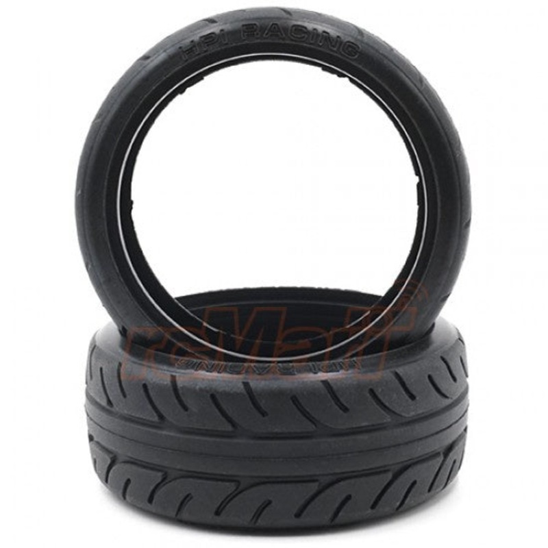 HPI – 26mm Super Drift Radial Tire Type A 2 pcs Black For 1/10 RC Drift (2)