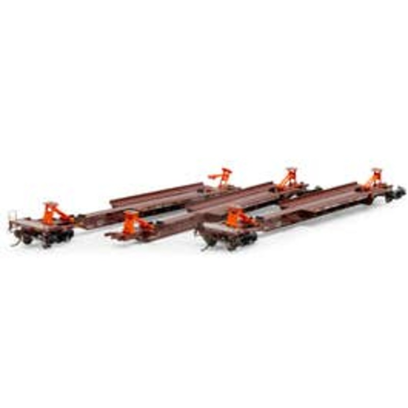 Athearn #15675 HO 57 Trinity 3-Unit Spine Car – BNSF #300531