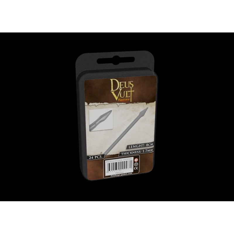 Fireforge Games – Plastic Spears / Pikes 8cm Long  1.7mm Thick