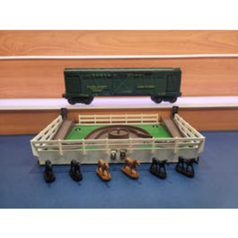 Lionel LIO3356D 3356 Horse Platform & Corral O Santa Fe Railway Express Agency Inc Horse Express Car #3356 Built up