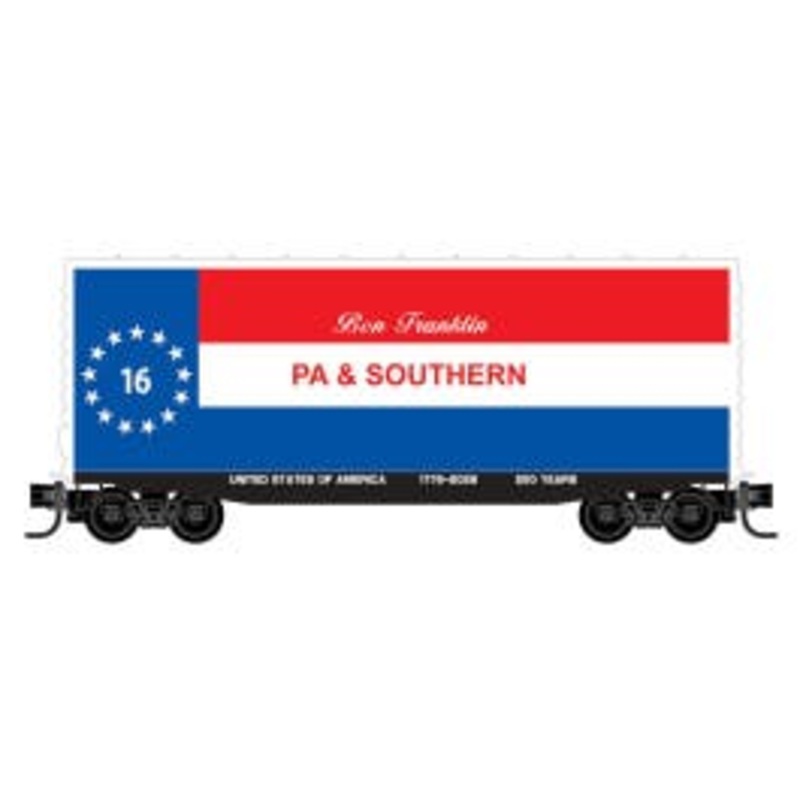 Micro Trains 10100823 N Scale 40' Hy-Cube Boxcar Freedom – PA & Southern
