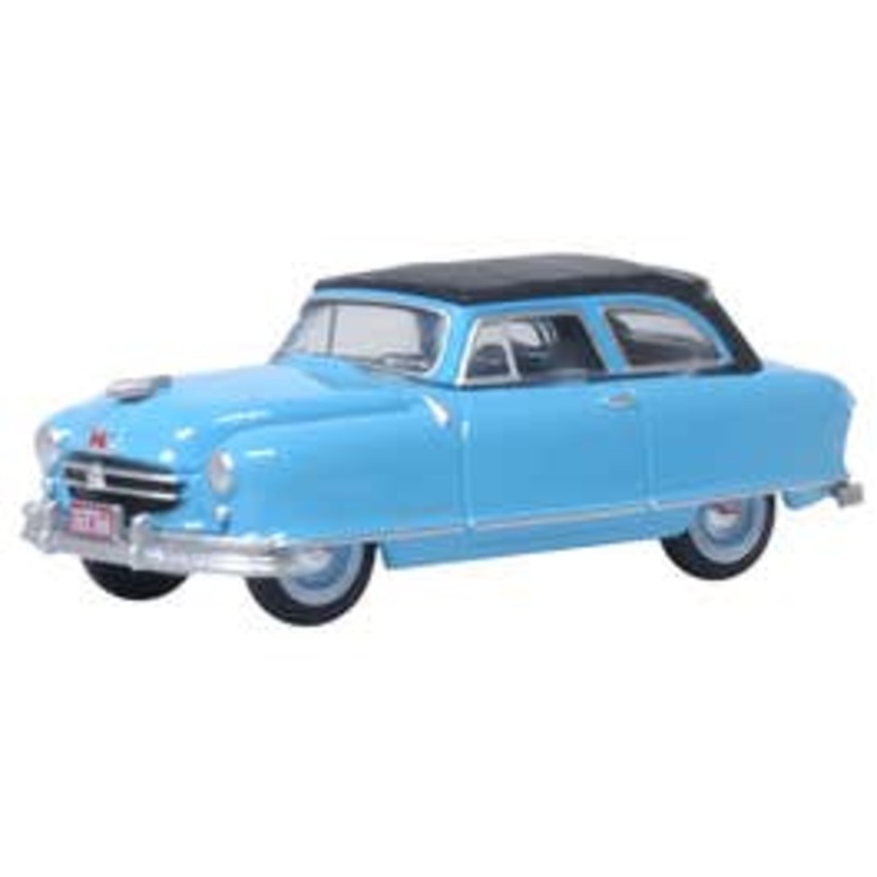 Oxford 87NR50001 HO 1950 Nash Rambler Custom Landau Convertible (Closed) Strato Blue