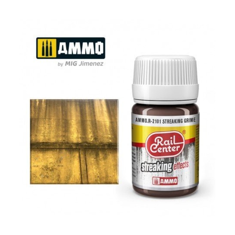 Rail Center Paint R-2101, Streaking Effects, Grime, 35ml bottle, Enamel Paint