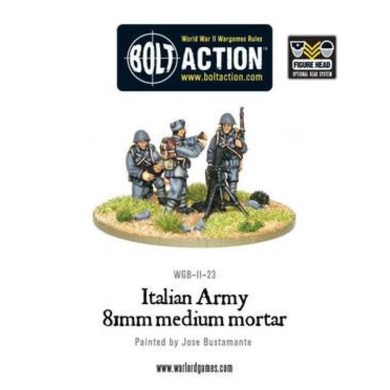 Warlord – Bolt Action  Italian Army Medium mortar team