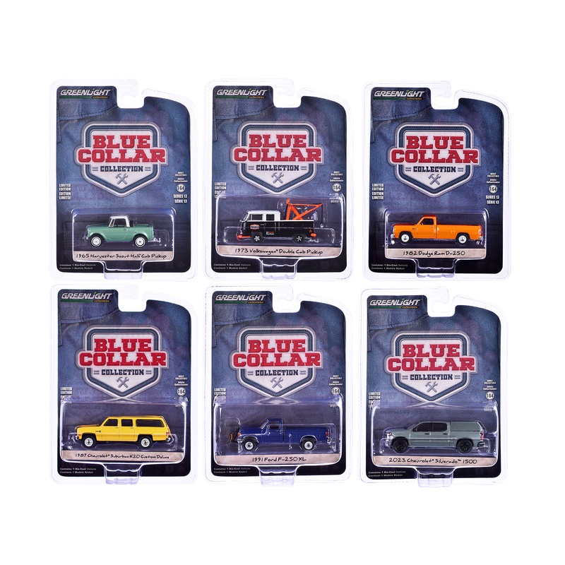 “Blue Collar Collection” Set of 6 pieces Series 13 1/64 Diecast Model Cars by Greenlight
