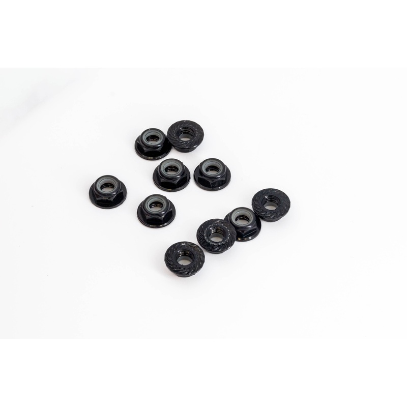 Details – Embossing Flange Nut M5 (10pcs) Black