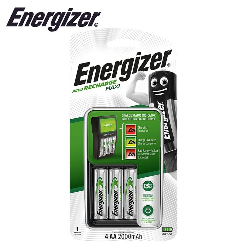 Energizer – Maxi Charger w/ 4 x AA 2000mah Batteries