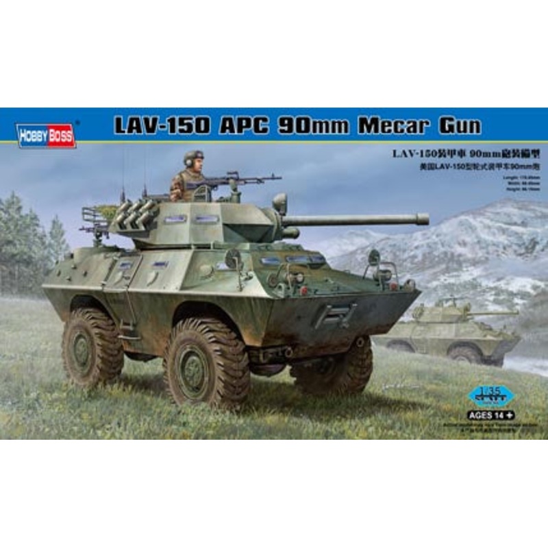 Hobby Boss – 1/35 LAV-150 APC Armored Vehicle w/90mm Mecar Gun